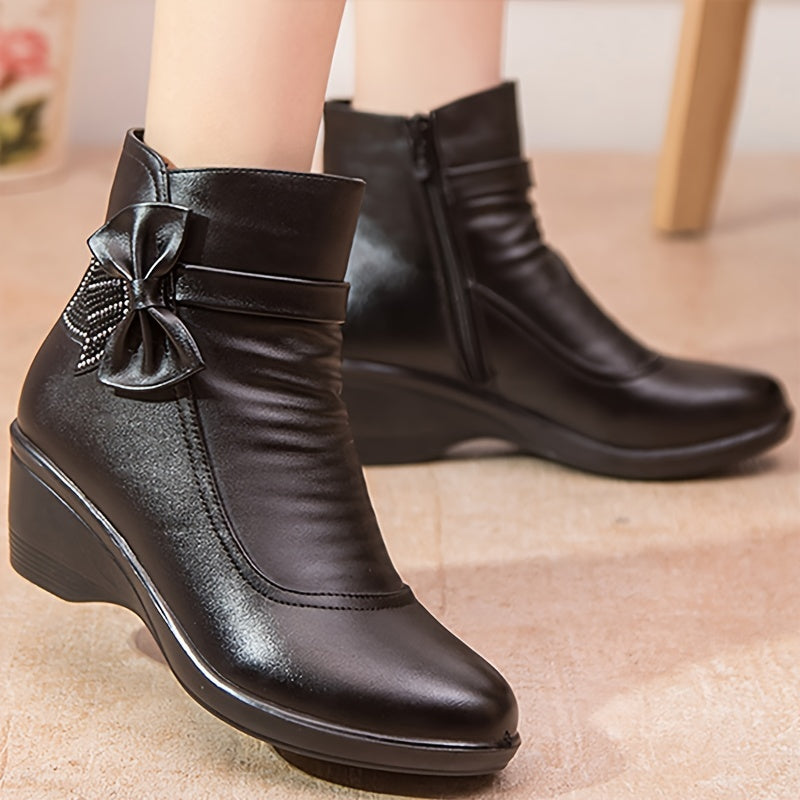 Women's Warm Wedge Booties