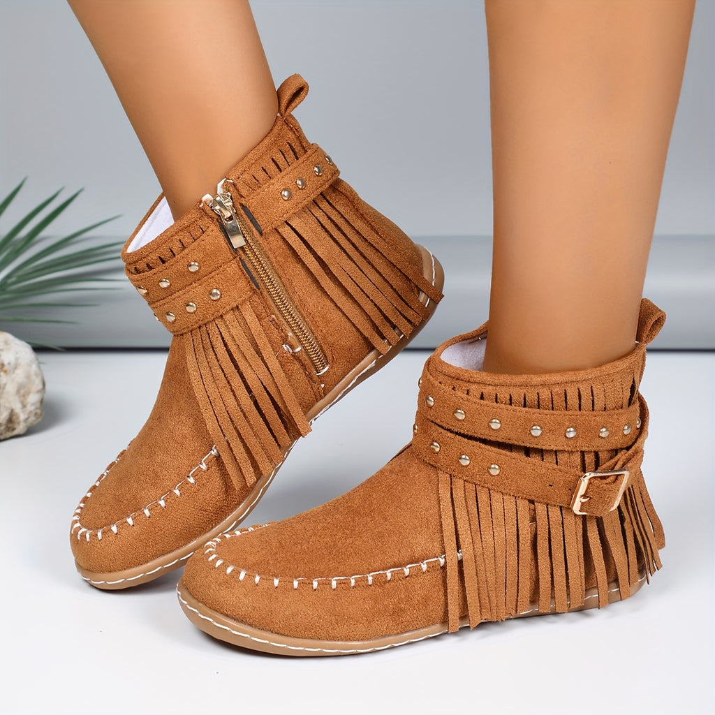Women's Vintage Fringe Boots