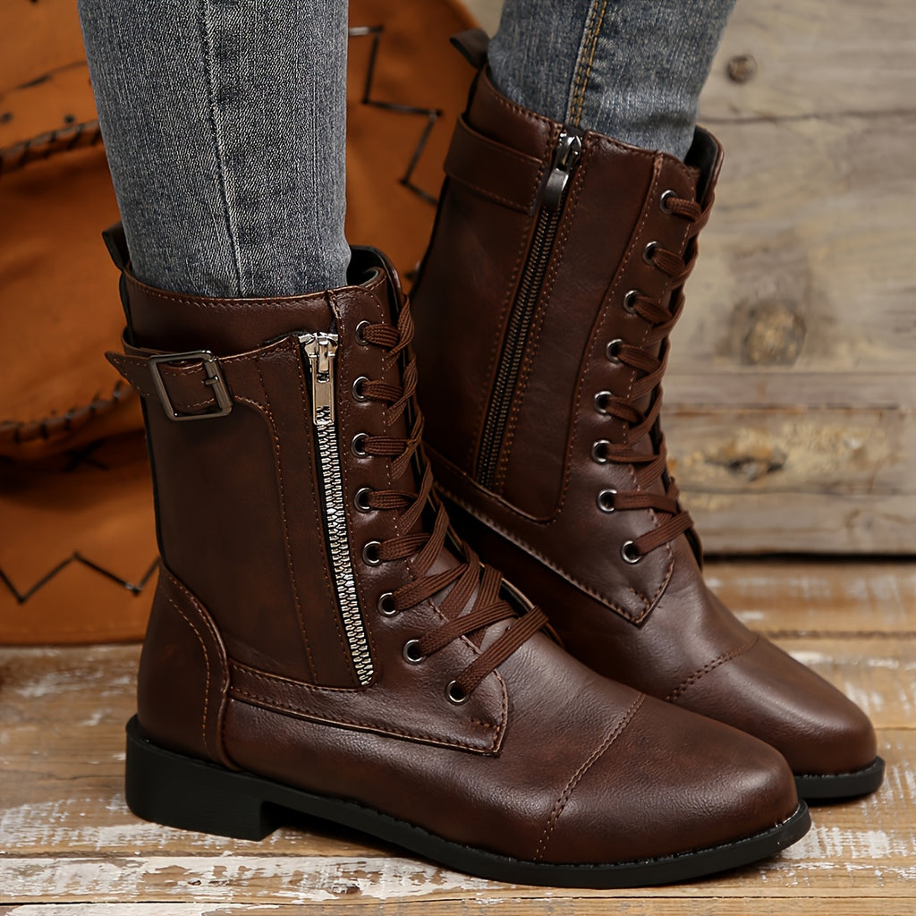 Women's Vintage Lace-Up Boots