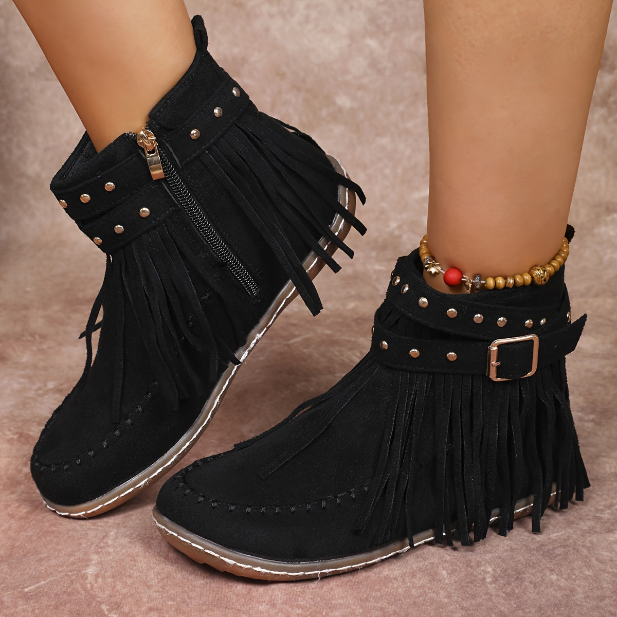 Women's Vintage Fringe Boots