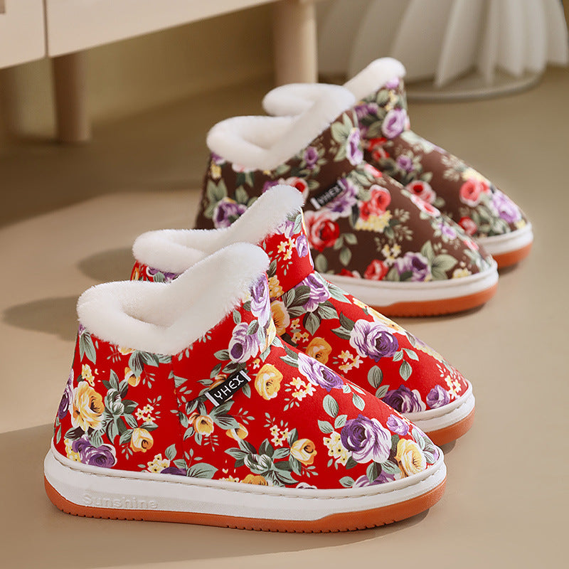Women's Bright Floral Winter Shoes