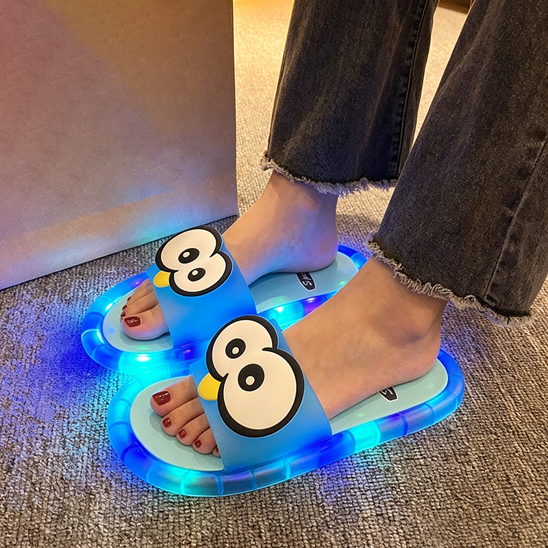 Women's Cute Cartoon Light-Up Slippers