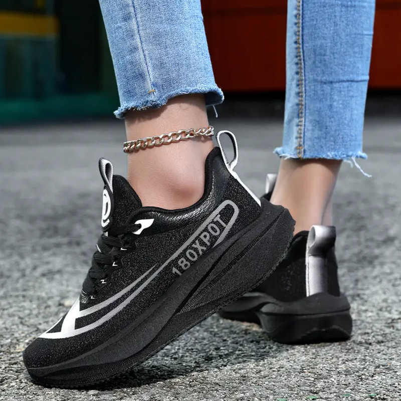 Breathable mesh gradient sneakers