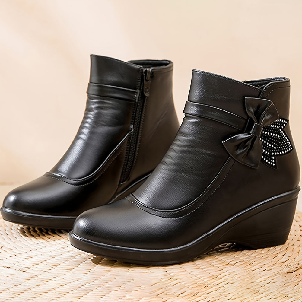 Women's Warm Wedge Booties