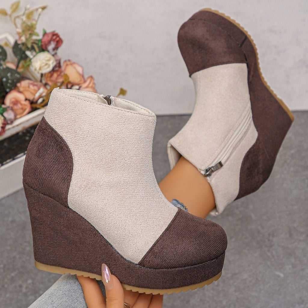 Women's Vintage Suede Ankle Boots