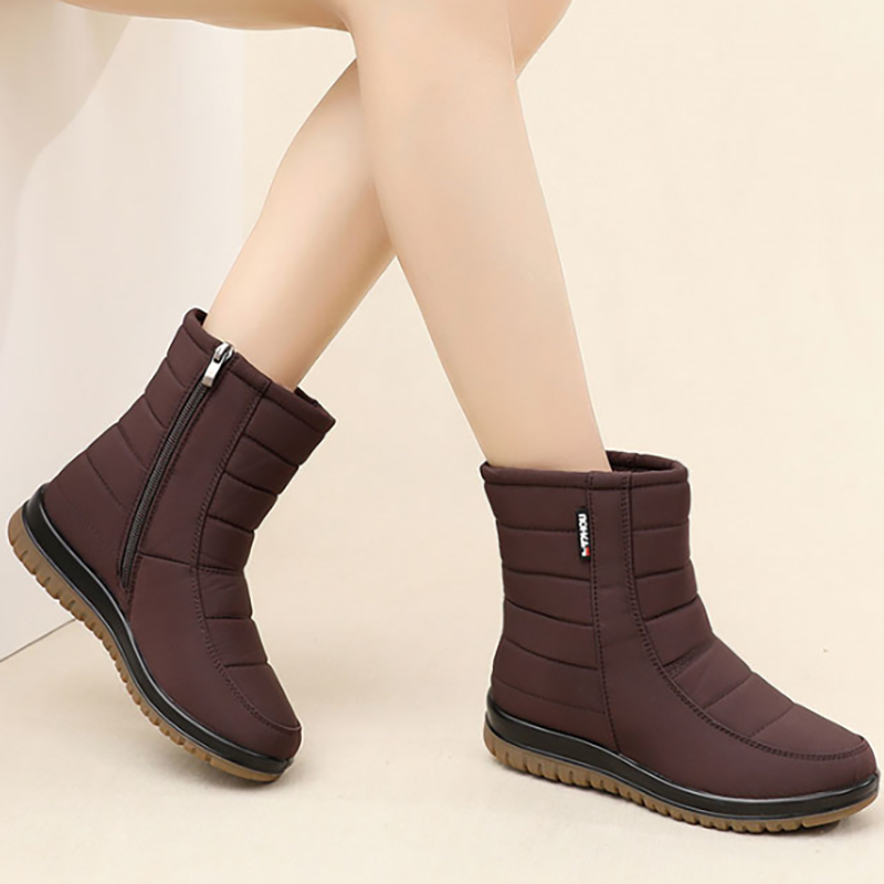 Women's Fleece-Lined Waterproof Snow Boots