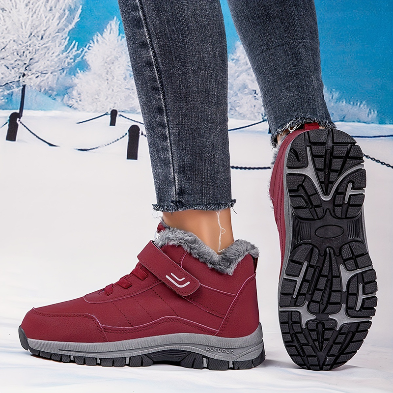 Adjustable Velcro Fleece Winter Boots
