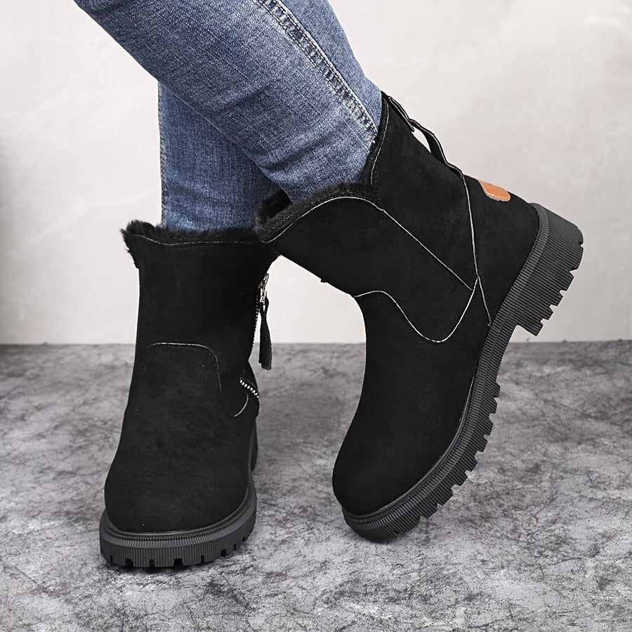 Women's Warm Plush-Lined Winter Boots
