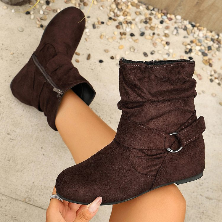 Women's Vintage Suede Ankle Boots