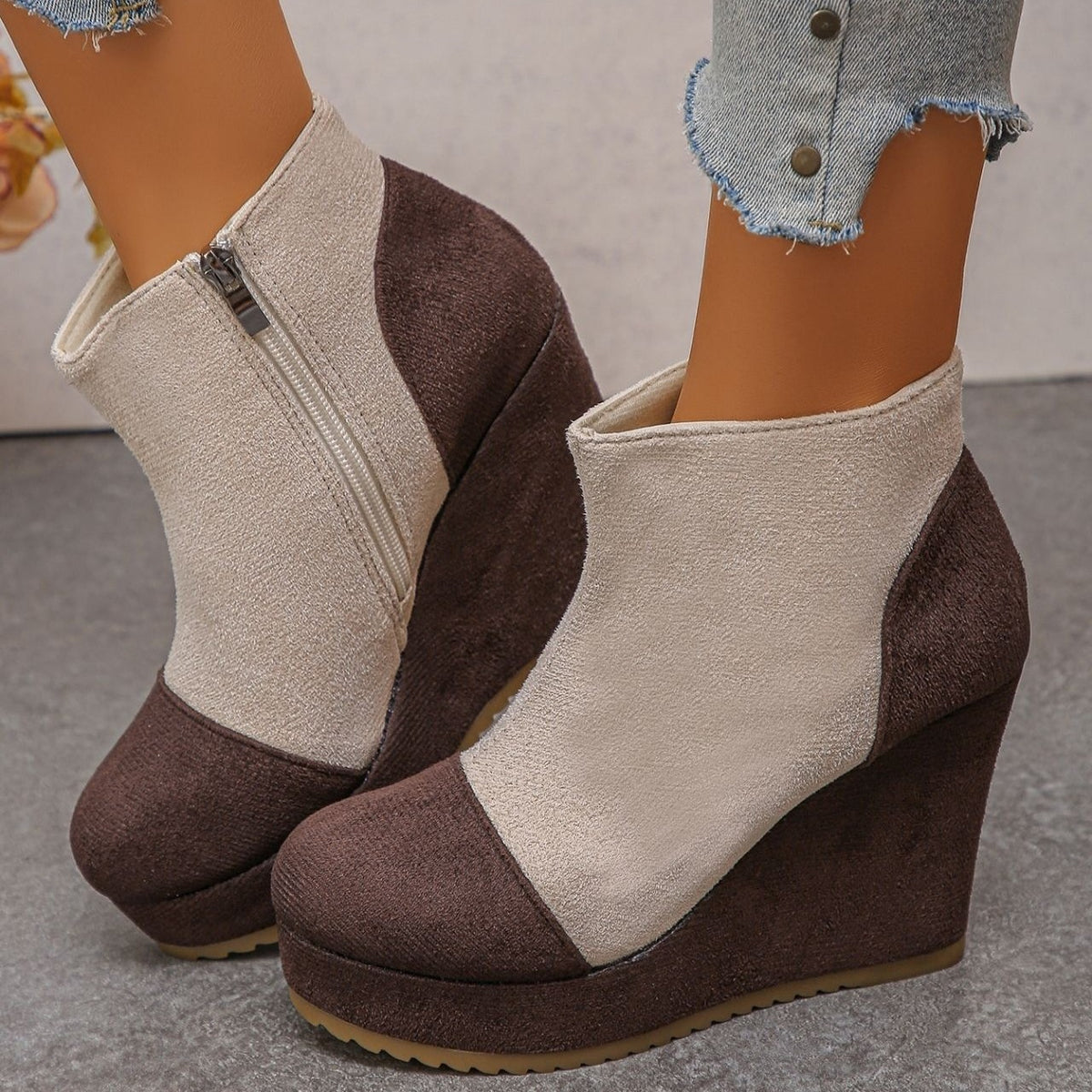 Women's Vintage Suede Ankle Boots