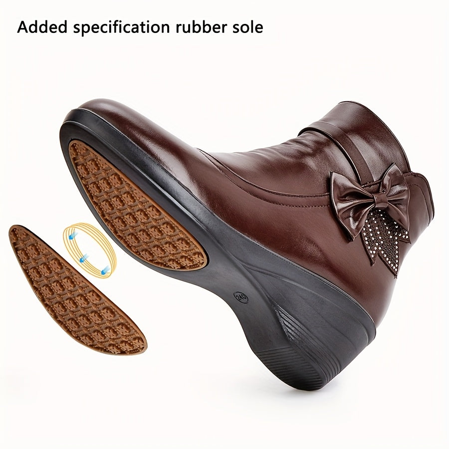 Women's Warm Wedge Booties