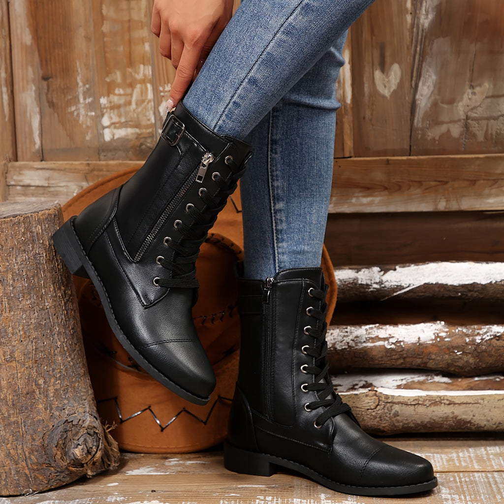 Women's Vintage Lace-Up Boots