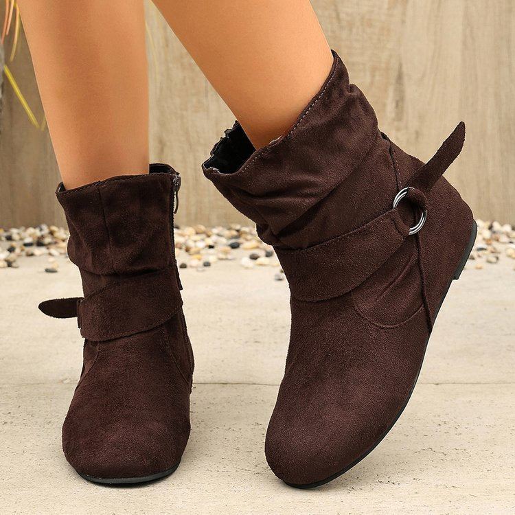 Women's Vintage Suede Ankle Boots