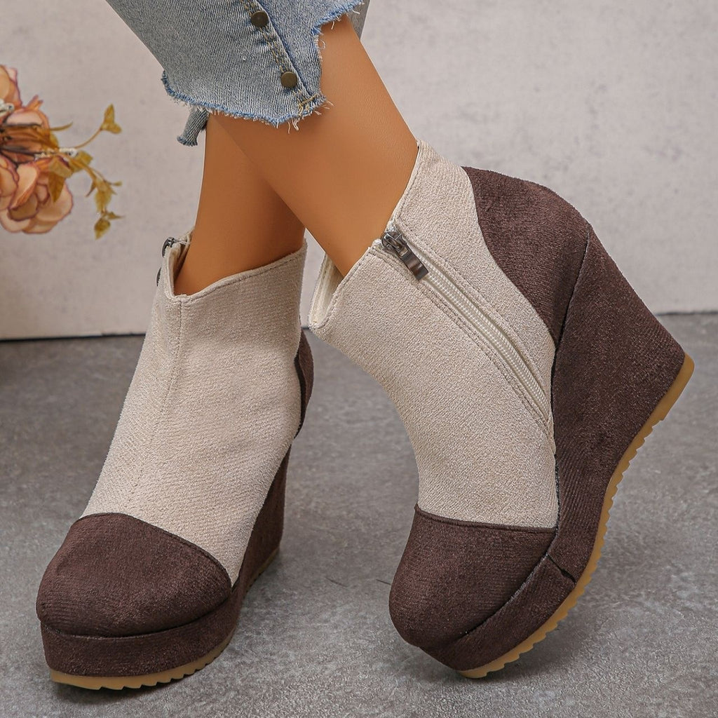 Women's Vintage Suede Ankle Boots