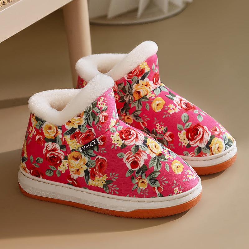 Women's Bright Floral Winter Shoes