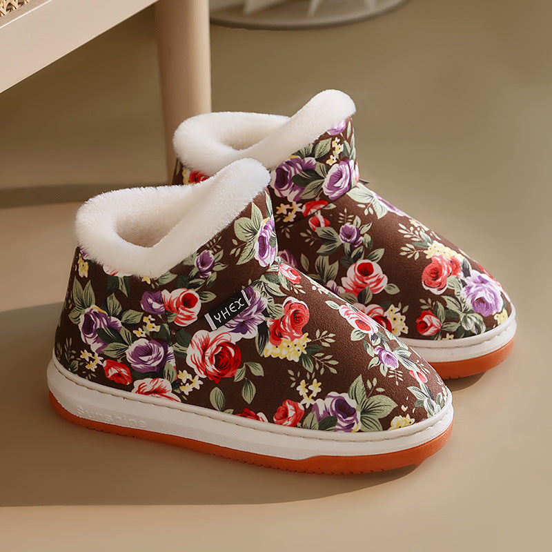 Women's Bright Floral Winter Shoes