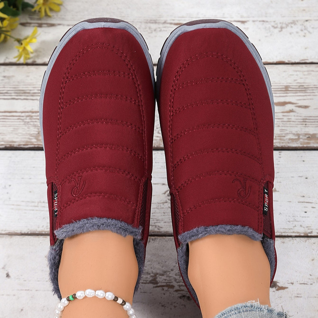 Women's Warm Plush-Lined Ankle Boots