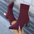 Women's Stretch Knit Ankle Boots