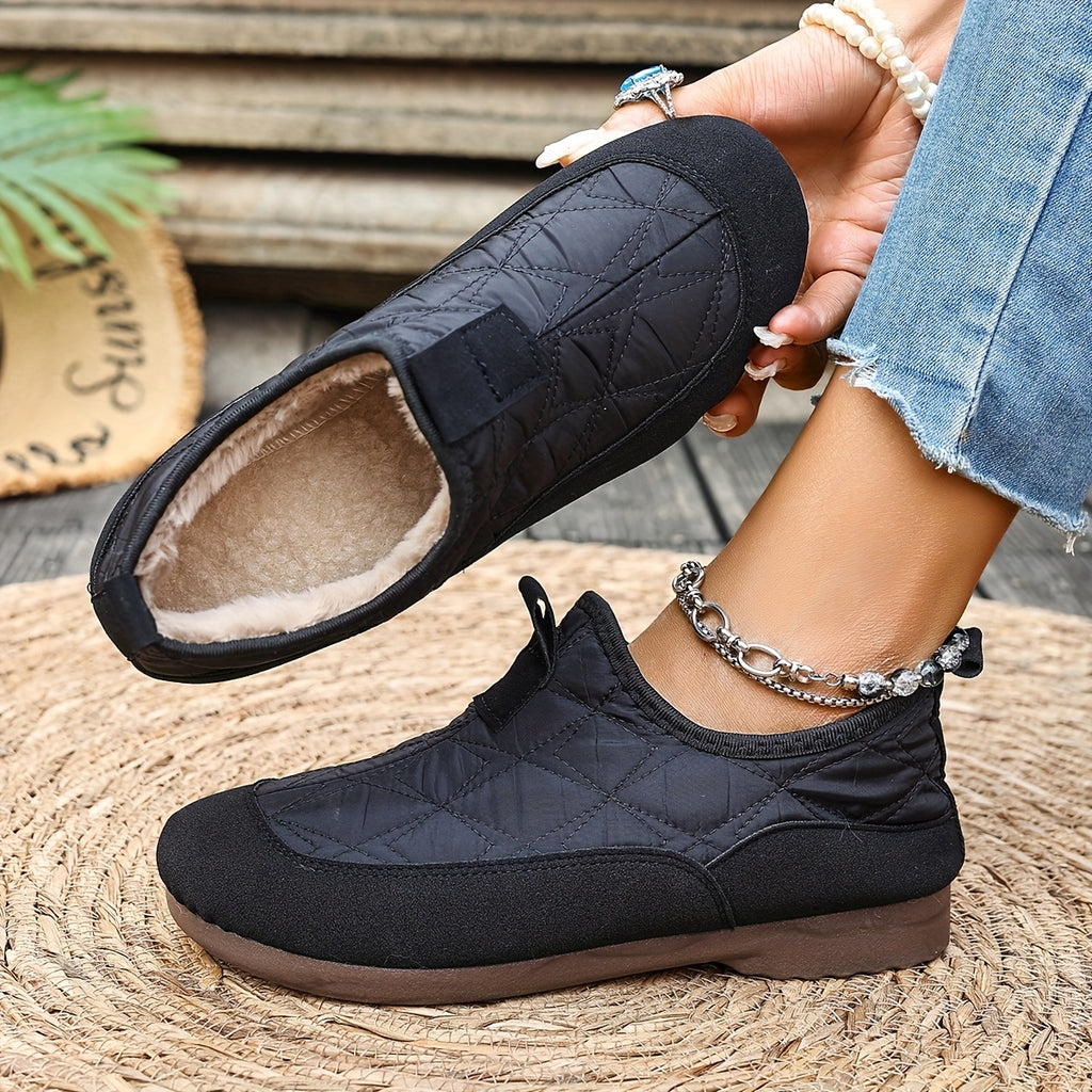 Winter Quilted Flats for Women