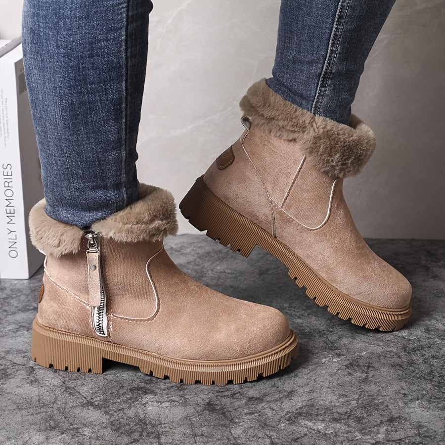 Women's Warm Plush-Lined Winter Boots