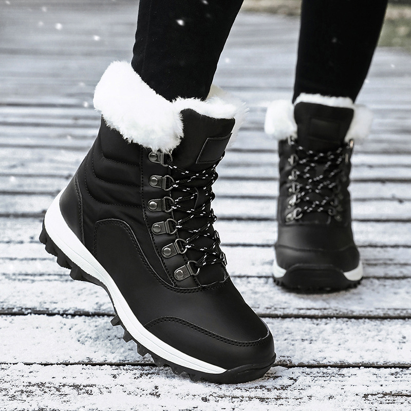 Women's Warm Snow Boots with Fur Collar