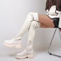 Women's stretch knit over-the-knee boots