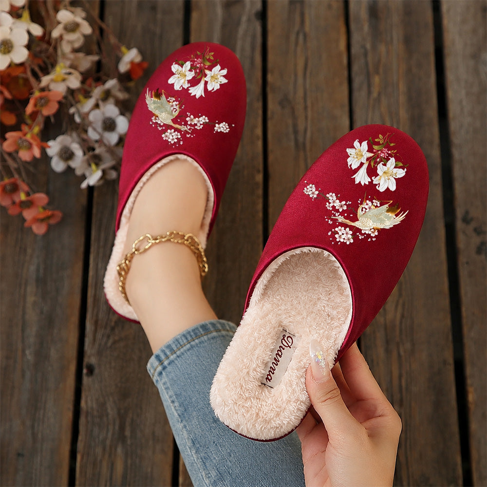 Women's Vintage Floral Slippers