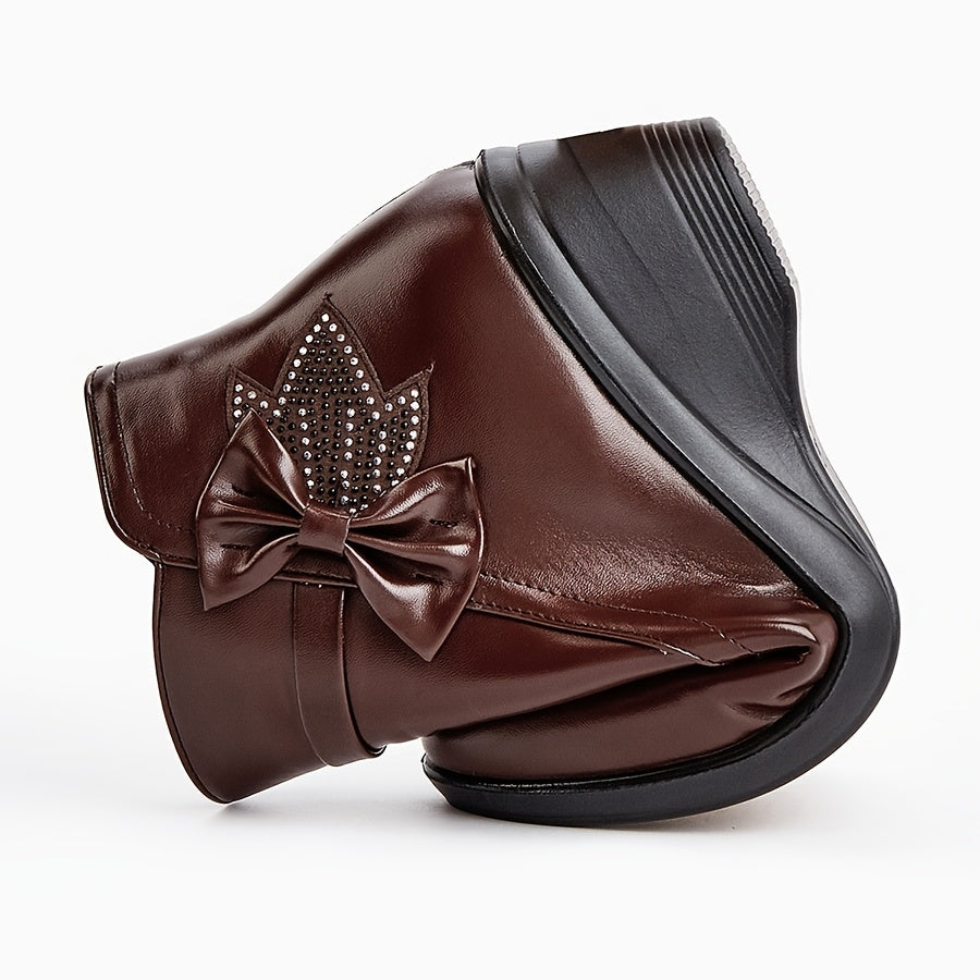 Women's Warm Wedge Booties