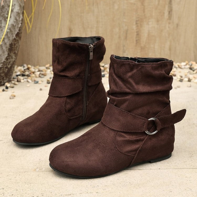 Women's Vintage Suede Ankle Boots