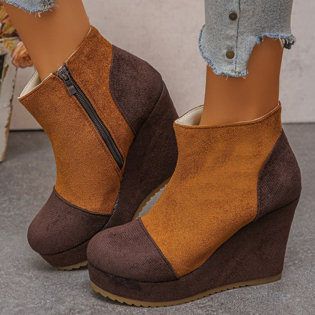 Women's Vintage Suede Ankle Boots
