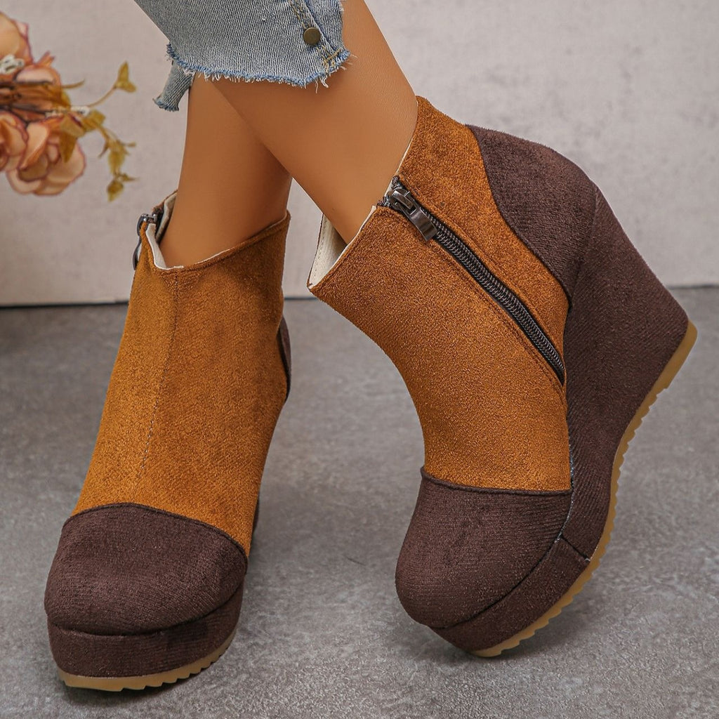 Women's Vintage Suede Ankle Boots