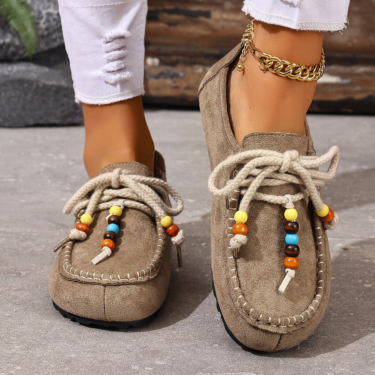 Women's Boho Vintage Flat Shoes