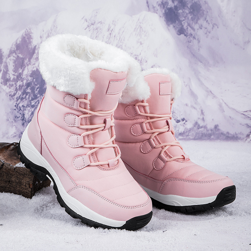 Women's Mid-Calf Winter Boots with Warm Fleece Lining
