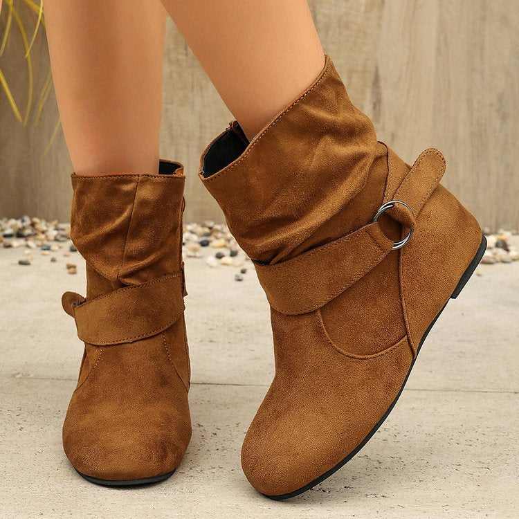 Women's Vintage Suede Ankle Boots