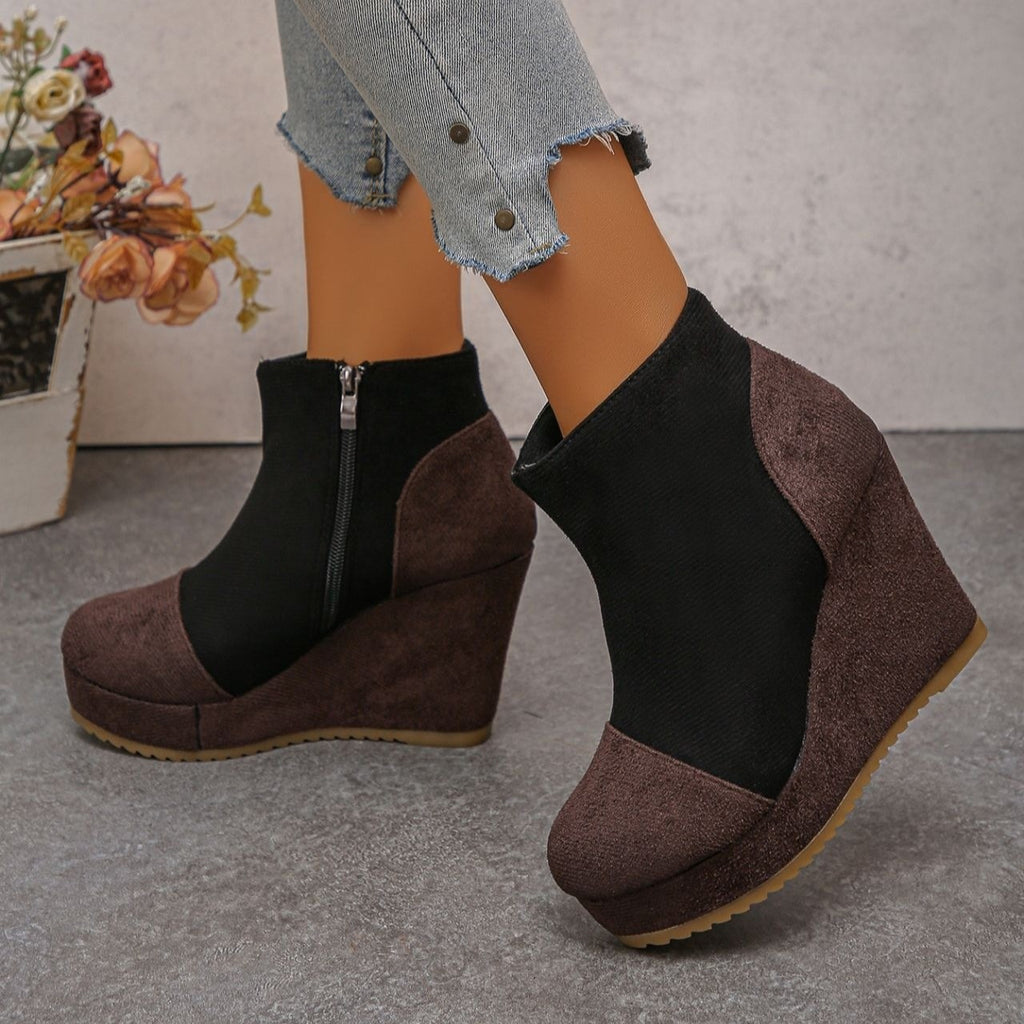 Women's Vintage Suede Ankle Boots