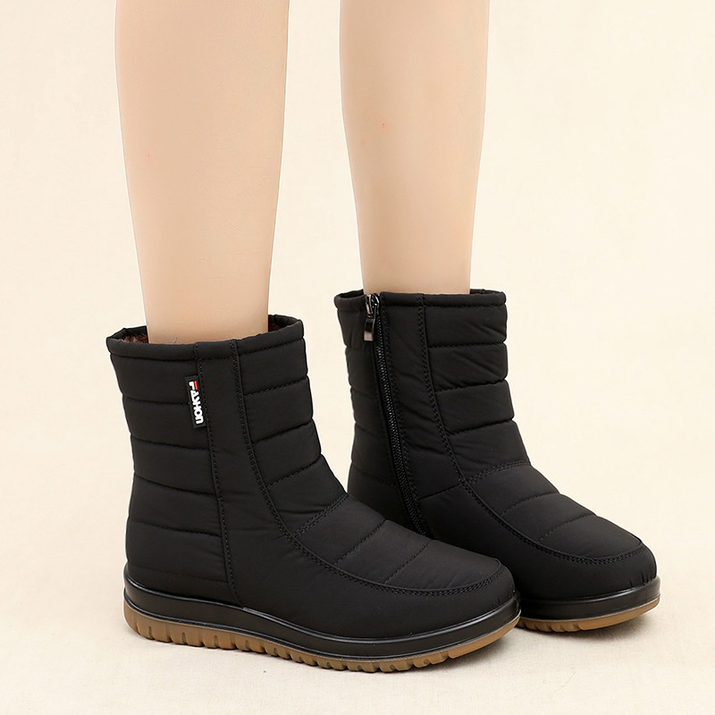 Women's Fleece-Lined Waterproof Snow Boots