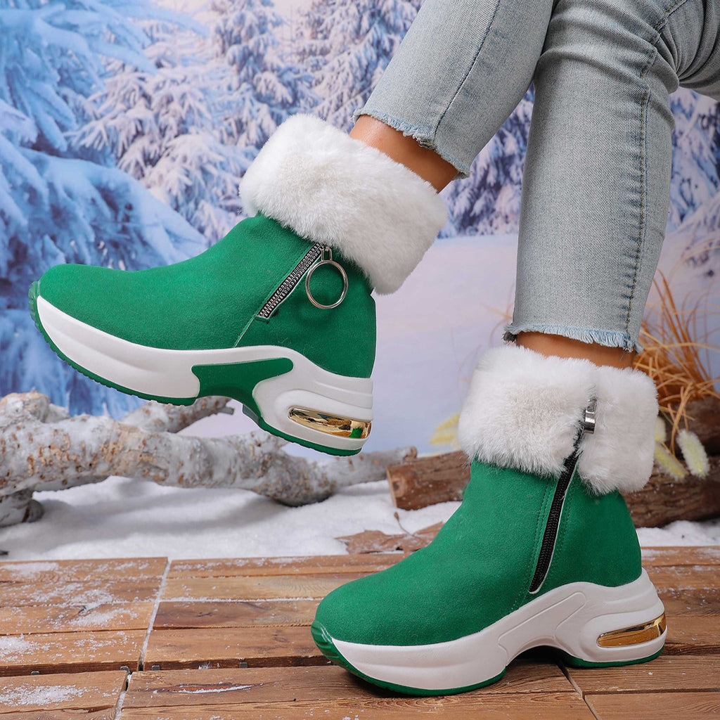 Women's Warm Wedge Snow Boots