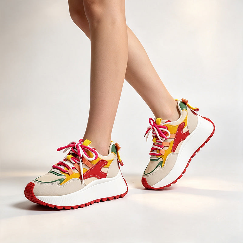 Women's Mesh Height-Increasing Casual Running Shoes