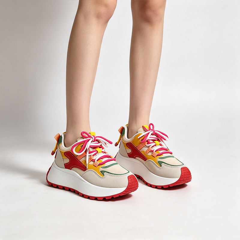 Women's Mesh Height-Increasing Casual Running Shoes