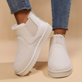 Women’s Elastic Side Fur Lined Ankle Boots