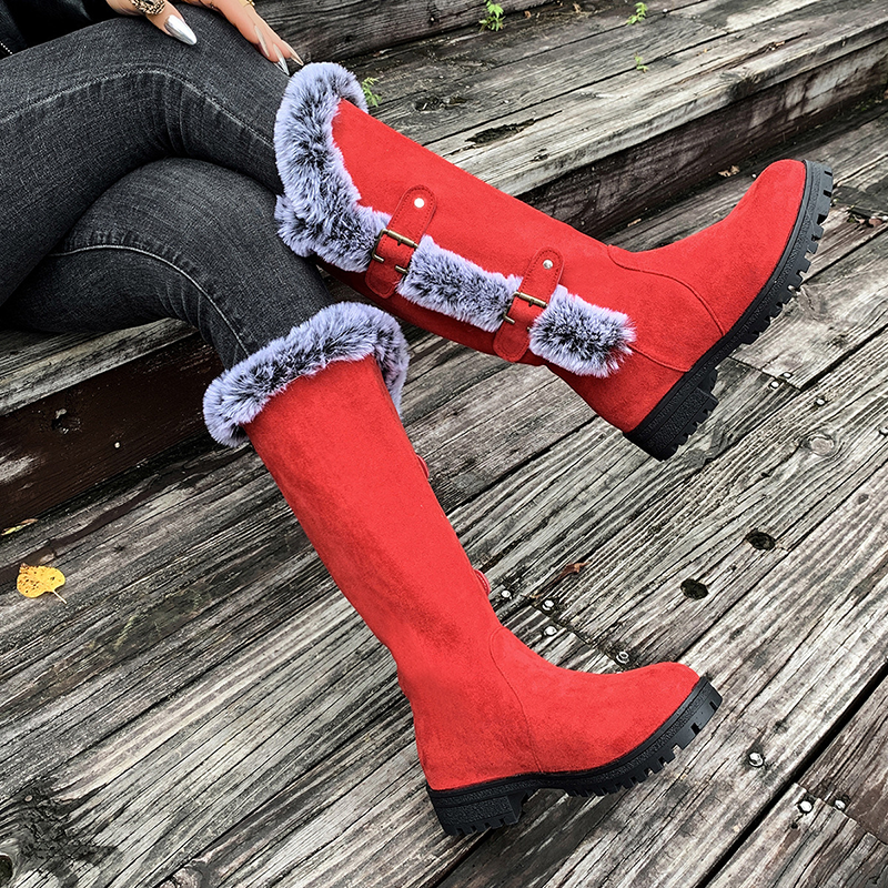 Women's tall winter snow boots