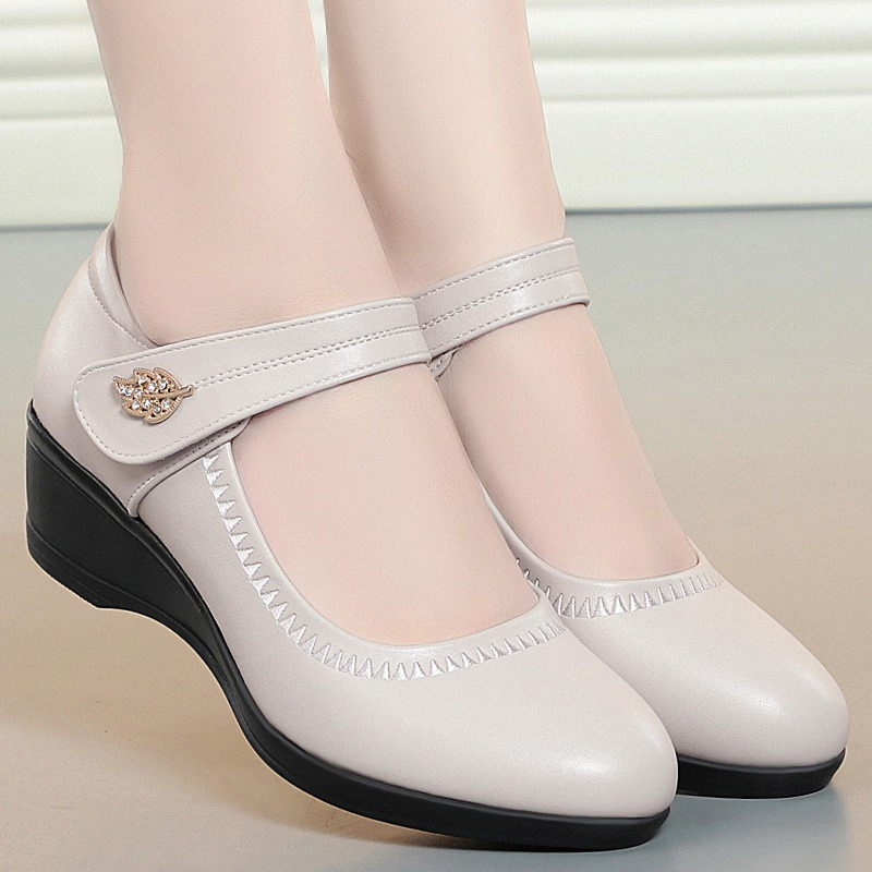Women's Wedge Heel Mary Jane Shoes