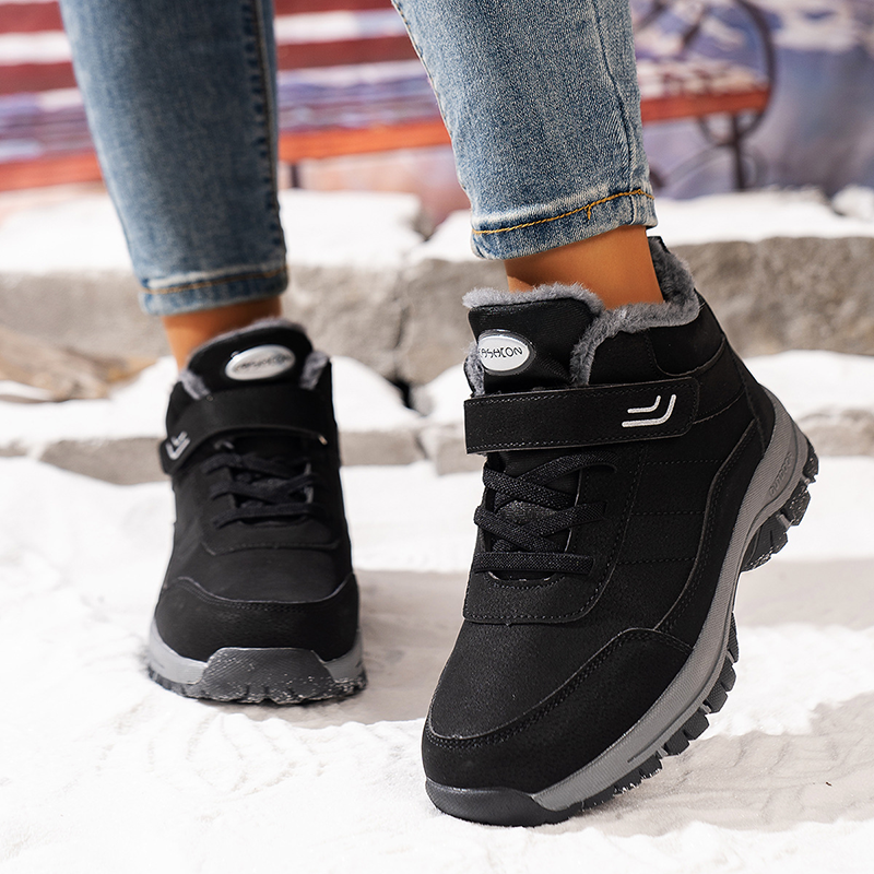 Adjustable Velcro Fleece Winter Boots