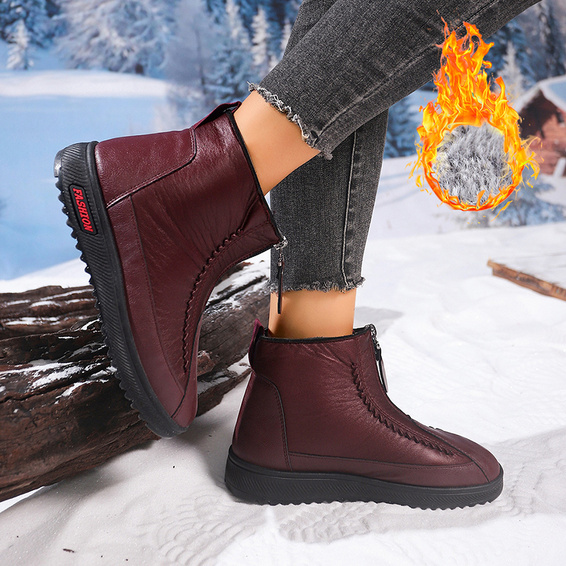 Fur Lined Winter Women Ankle Boots