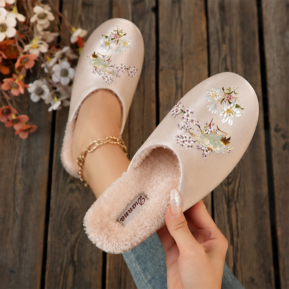 Women's Vintage Floral Slippers