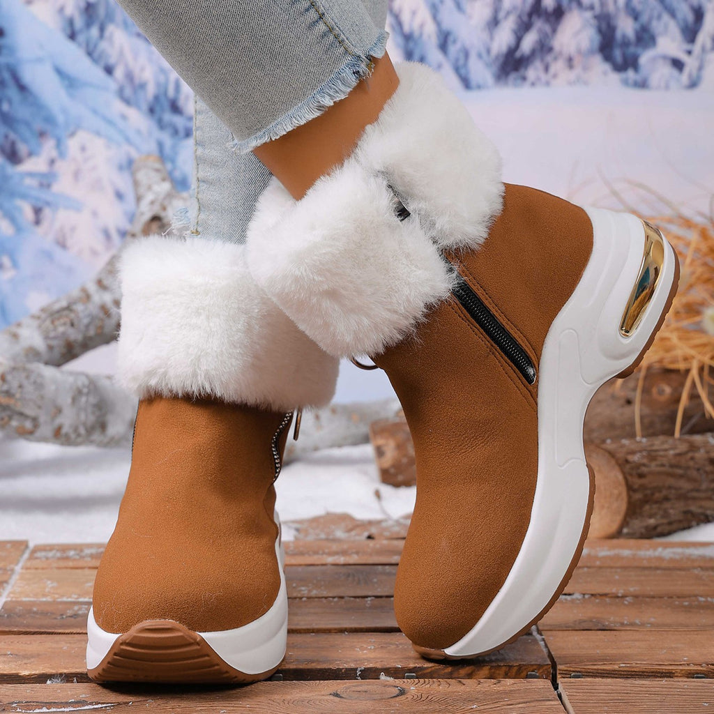 Women's Warm Wedge Snow Boots
