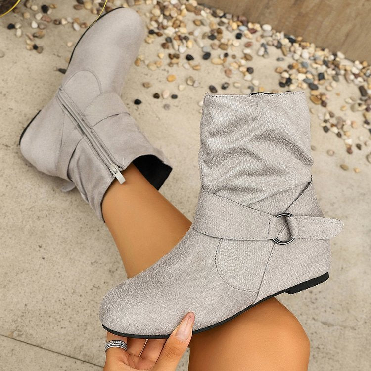 Women's Vintage Suede Ankle Boots