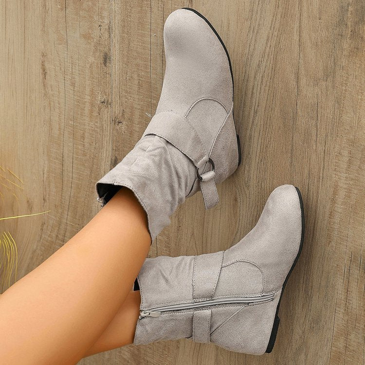 Women's Vintage Suede Ankle Boots