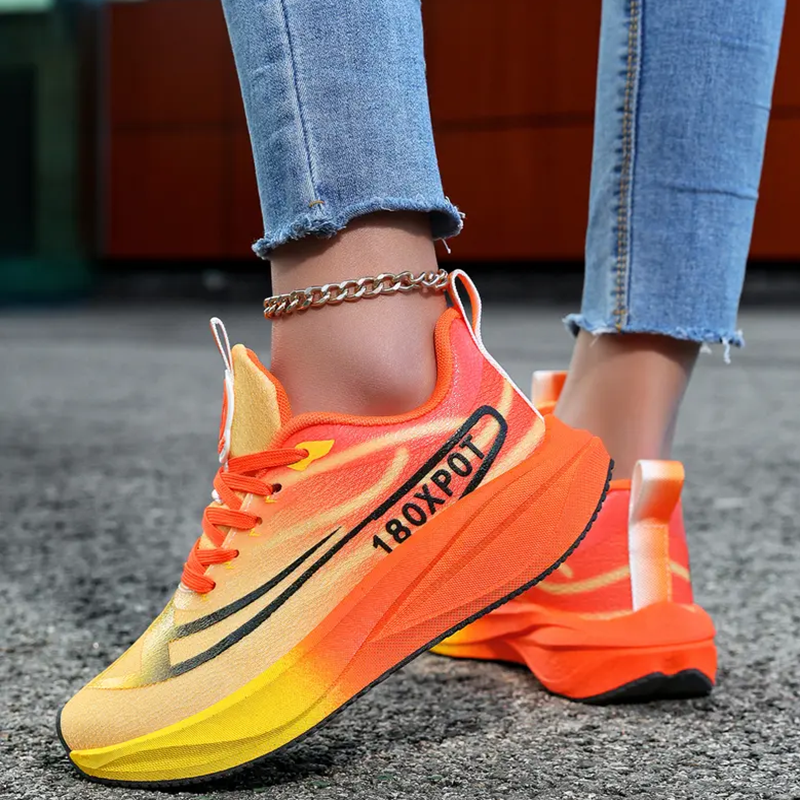 Breathable mesh gradient sneakers