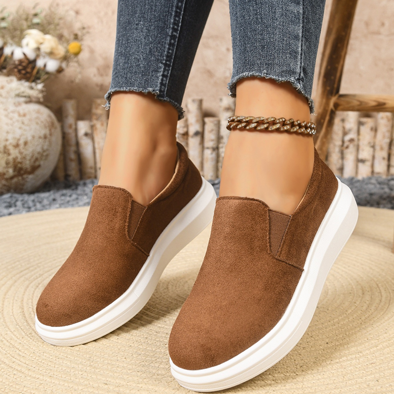 Women's Platform Slip-On Casual Walking Shoes